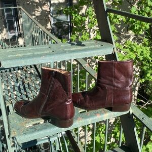 Bally brown leather western boots